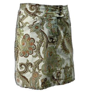 Cabi Retro Paisley Skirt Size 8